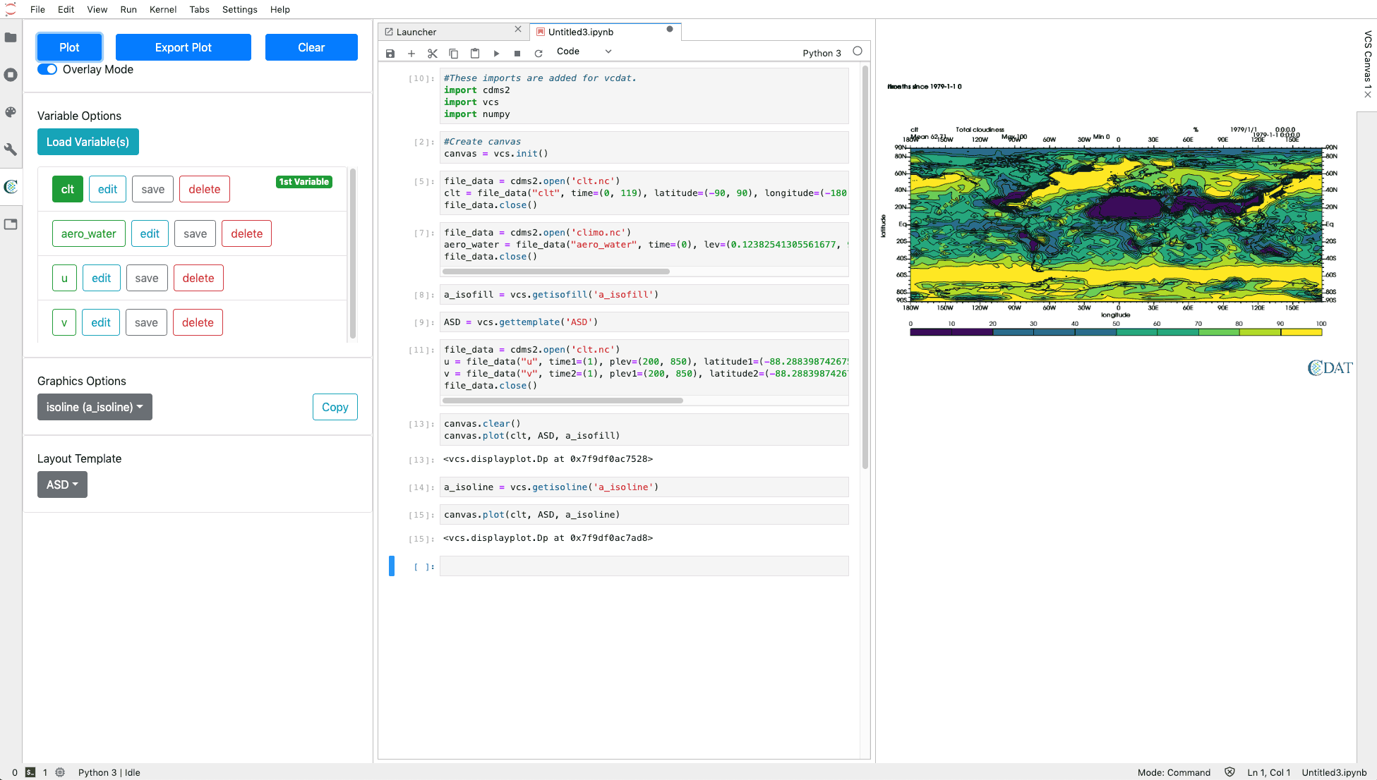 VCDAT example screenshot