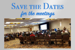 Hold the Dates - Upcoming Meetings