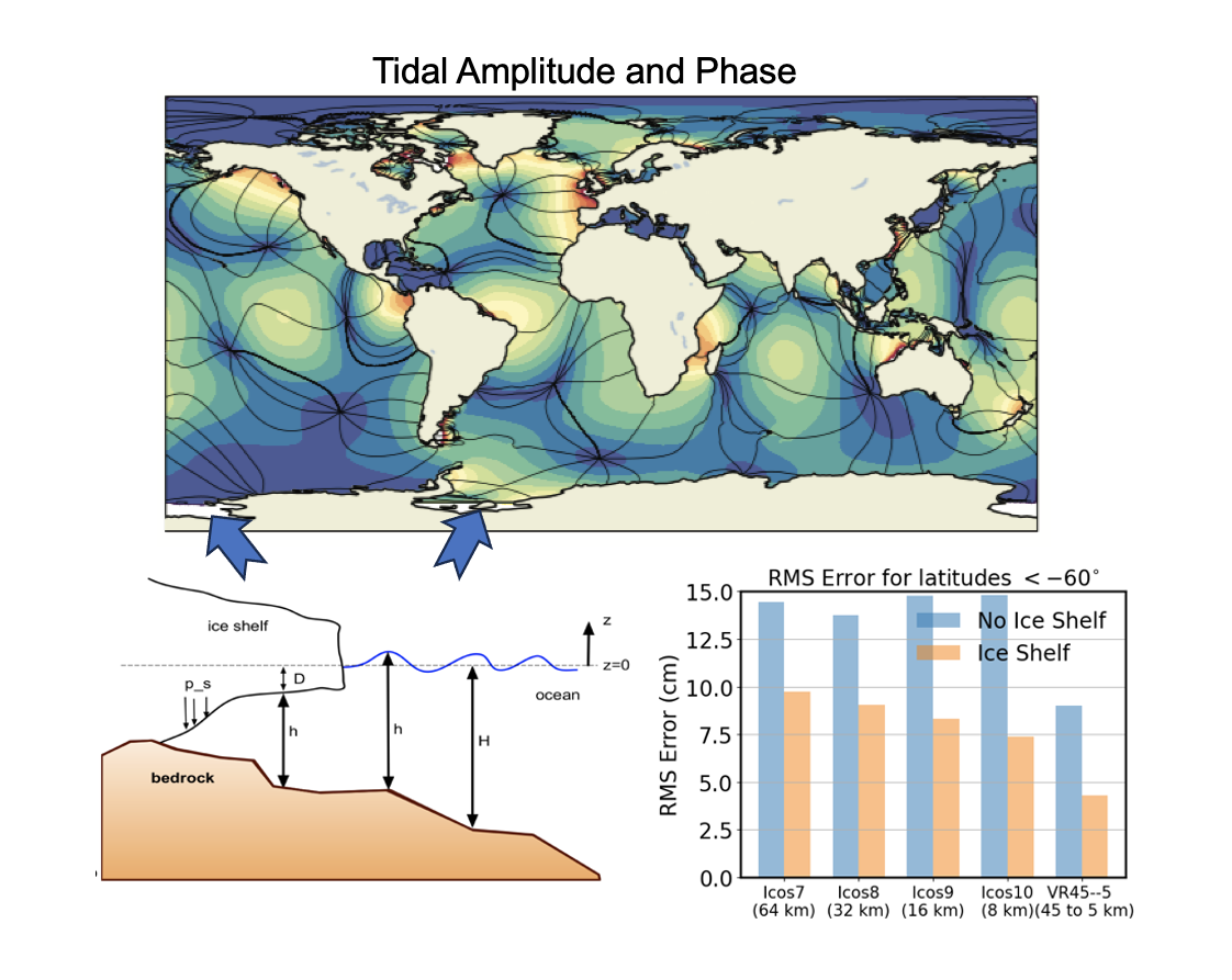 Global simulations of tides